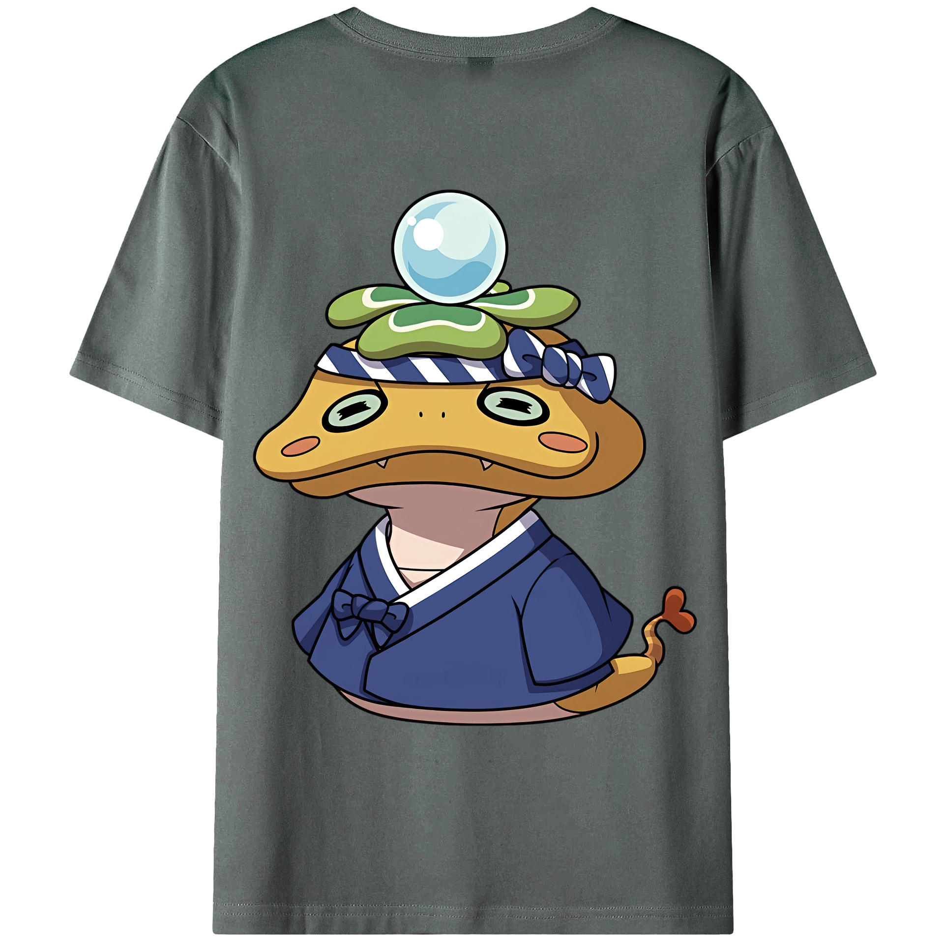 （画像用） 妖怪ウォッチ Yo-kai Watch 綿100％ メンズ半袖Tシャツ（バックプリント） 通気性